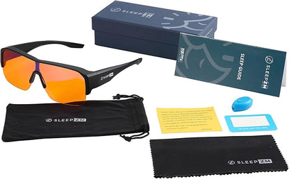 100% Blue Light Blocking Glasses - Women + Men - Better Sleep - Anti Eye Strain Protection - Computer Screens Gaming