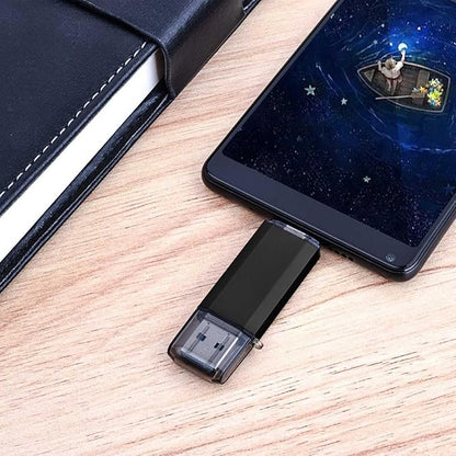 GoRAM 16GB (10 Pack) Dual Drive Go-Stick USB 3.0 + USB-C Type-C Flash Drive for Android Smartphones, Computers, MacBook, Tablets, PC (16GB)