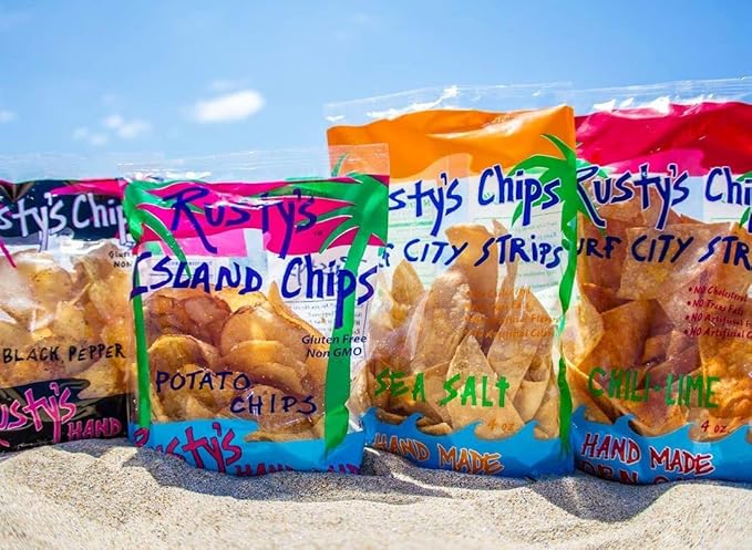 Rusty’s Chips - Crunchy & Healthy Chips for a Quick Bite - Gluten Free Chips, No Preservatives, Non-GMO, Vegan-Friendly Snack Pack