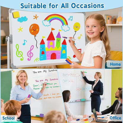 V-Opitos 144 Pack Fine Tip Dry Erase Markers - Bulk Whiteboard Erasable Markers in 12 Colors, Ideal for School Classroom Office Supplies, Non-Toxic & Easy Clean for White board
