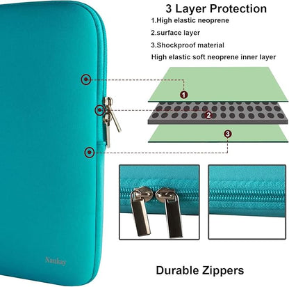 Laptop Case 14 Inch, Resistant Neoprene Laptop Sleeve/Notebook Computer Pocket Case/Tablet Briefcase Carrying Bag for 14 inch HP, Lenovo, Asus Notebook, Ultrabook, Blue