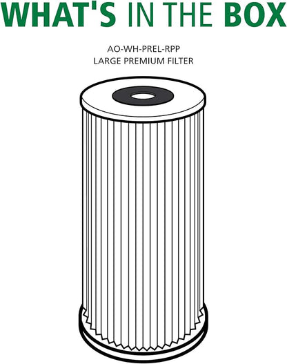 AO Smith 4.5"x10" 40 Micron Sediment Water Filter Replacement Cartridge - For Whole House Filtration Systems - AO-WH-PREL-RPP