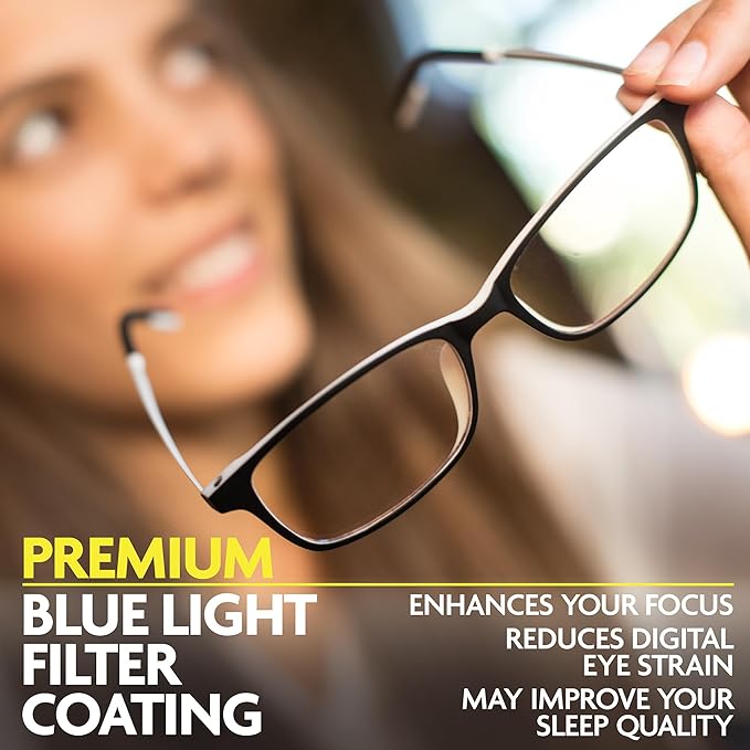 Prospek Blue Ray Reading Glasses, ARCTIC (+2.25 Diopters) For Women and Men, High Optical Quality Lenses