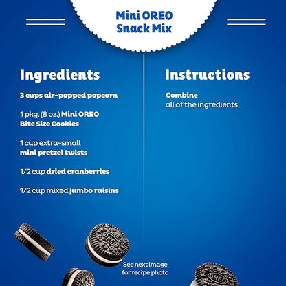OREO Minis Chocolate Sandwich Cookies, 12 - 3.5 oz Snack Cups