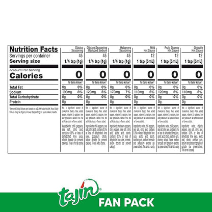 Tajín Fan Pack - Variety Pack of 6 Blends by Tajín