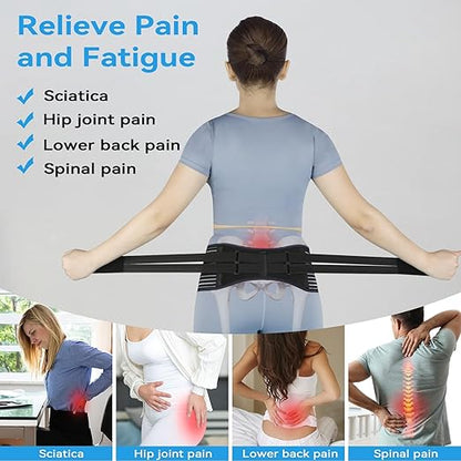 Sacroiliac Hip Belt for Women and Men, Adjustable Breathable Hip Brace, Sciatica Pain Relief Devices, Trochanter Brace for Relieving Lower Back Pain, Sacroiliac SI Joint Pelvic Pain & Sciatica