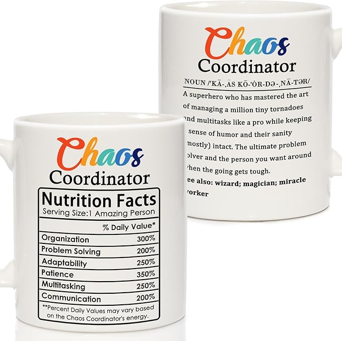 Breezy Valley Chaos Coordinator Mug Gifts for Women Men, Appreciation Gifts for Coworkers Leaving Gift, Boss Coworker Christmas Gift, Thank You, Goodbye, Going Away, Farewell Presents for Coworkers