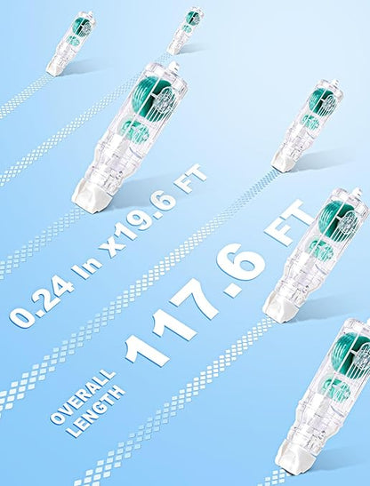 6-Packs Replacement Tape Roller Core Scrapbooking Tape Pen, 0.24IN * 118FT in Total, Journaling School Office Supplies for Kids and Adults to Reduce Long-Term Costs