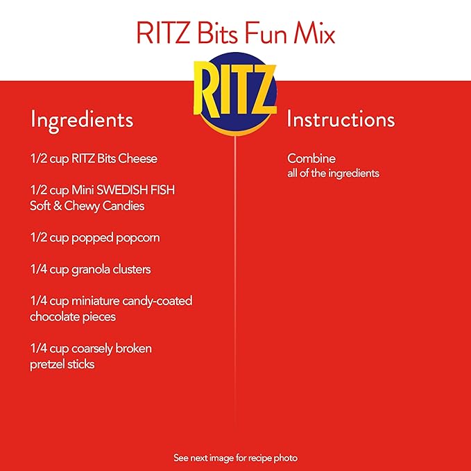 RITZ Bits Cheese Sandwich Crackers, Bulk Lunch Snacks, 48 Snack Packs (4 Boxes)