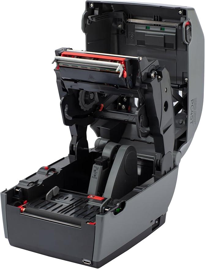 Honeywell PC45, Desktop Printer, Thermal Transfer, 203 DPI, 4 inch Label Width, Ethernet, Full Touchscreen, US Power Cord, PC45T000000201
