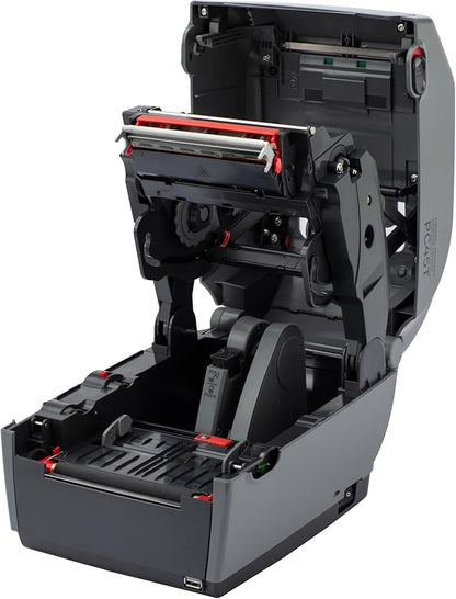 Honeywell PC45, Desktop Printer, Thermal Transfer, 203 DPI, 4 inch Label Width, Ethernet, Full Touchscreen, US Power Cord, PC45T000000201