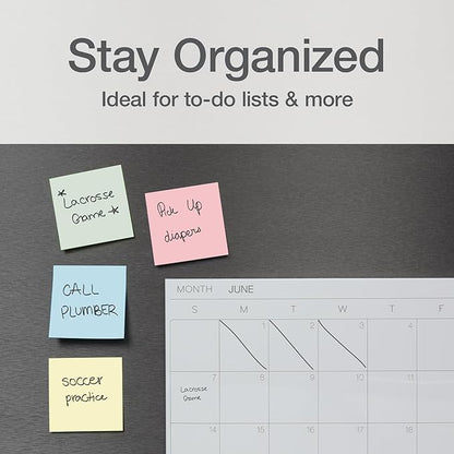 Redi-Tag Power Stick Notes, 12 Sticky Note Pads, 3 x 3 inch, Sticky Notes for School, Office, Home and Classroom, 4 Pastel Colors: Yellow, Blue, Green and Pink, 12 Pads Per Pack (1014129)