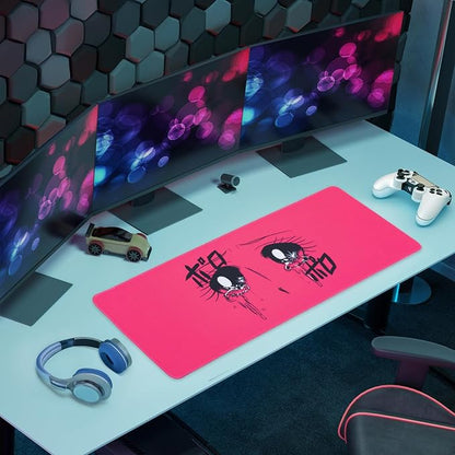 BELLEMOND Japanese Art Desk Mat | Large 31.5x11.8in Desk Pad | Anime Mouse Pad for Keyboard & Mouse | Non-Slip Base, Water-Repellent, Smooth Precision | Crying Girl - Tears of Pink Emotion