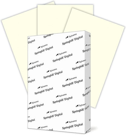 Springhill 11” x 17” Cream Copy Paper, 28lb Bond/70lb Text, 104gsm, 500 Sheets (1 Ream) – Colored Printer Paper with Smooth Finish – Versatile and Flexible Computer Paper – 024068R