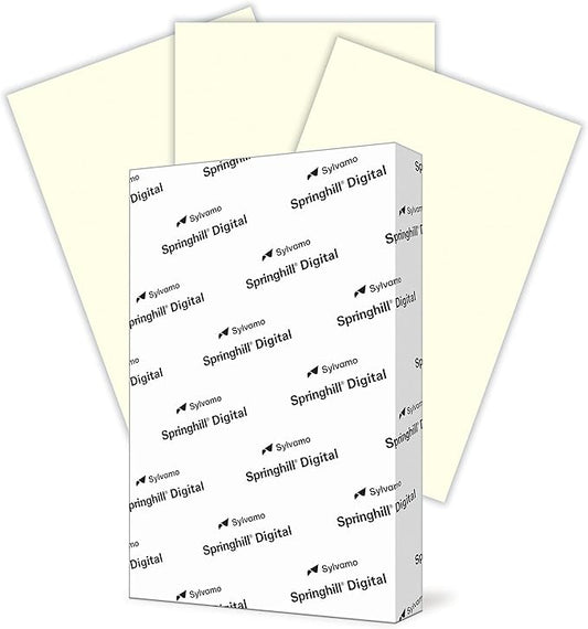 Springhill 11” x 17” Cream Copy Paper, 28lb Bond/70lb Text, 104gsm, 500 Sheets (1 Ream) – Colored Printer Paper with Smooth Finish – Versatile and Flexible Computer Paper – 024068R