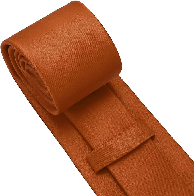 PenSee Men's Tie Set Solid Pure Color 3.15" (8CM) Classic Formal Plain Necktie and Pocket Square Set For Men