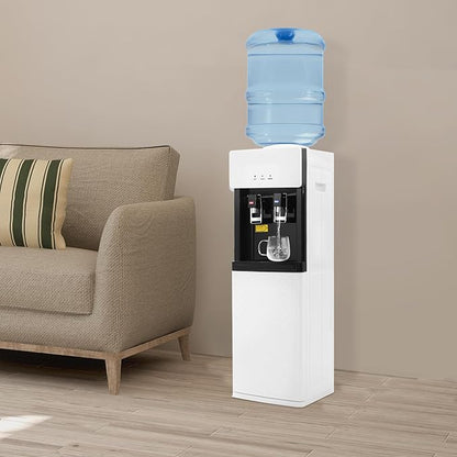 Water Coolers Standing Water Dispenser Cold Hot Dispenser, Modern Standing Water Dispenser Top Loading for Homes, Gyms, Office (Top Load White)