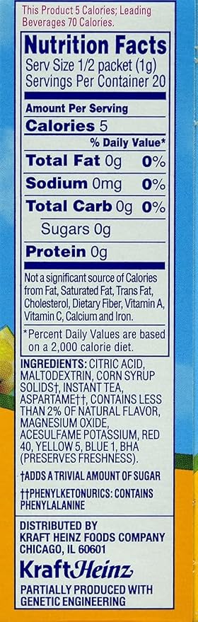 Crystal Light On The Go Sticks - 20oz Water Bottle Size - 30ct Boxes (Pack of 4) - Iced Tea