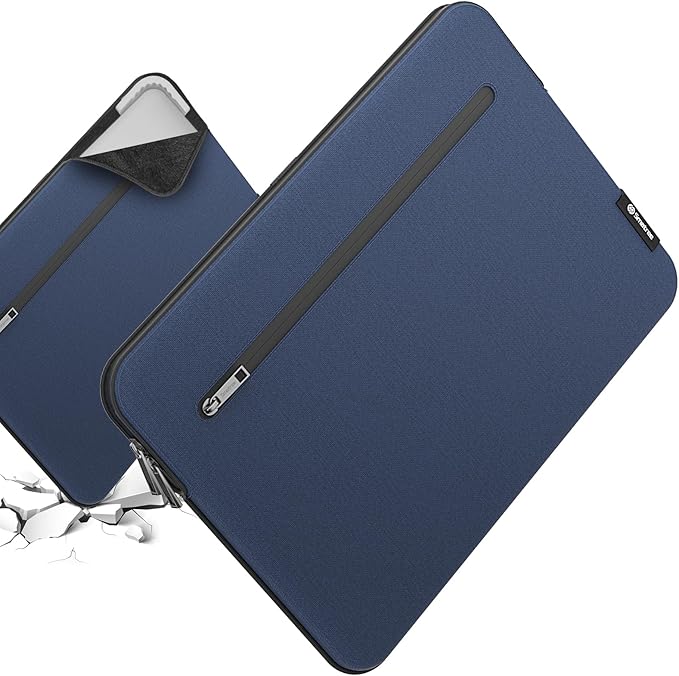 Smatree SlimPro Laptop Sleeve Case for 16 inch DELL 16 Laptop DC16250, Case with Swift-Access Accessory Pocket, Patented Super-Corner Design,Blue (S619B)