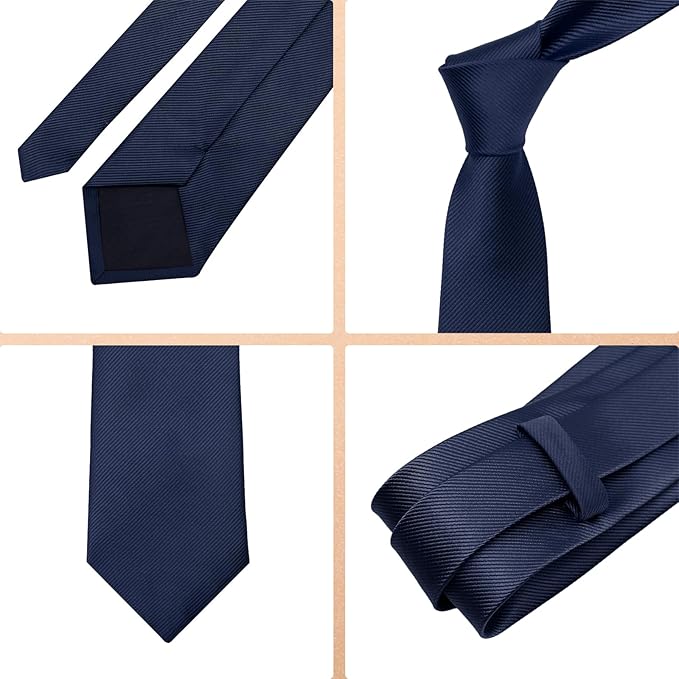 Solid Color Ties for Men 3.15" Mens Tie Classic Formal Neck Ties Mens Neckties for Men Business Wedding Casual