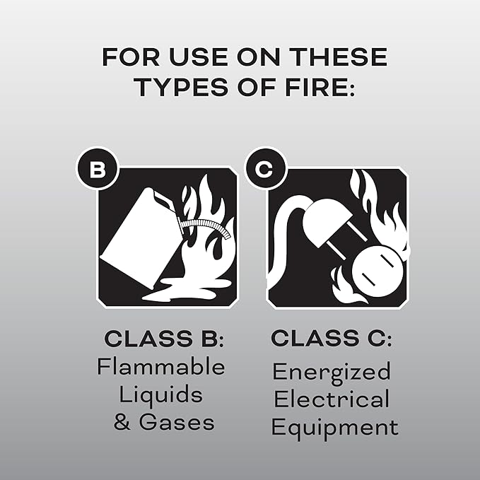 Kidde Auto Fire Extinguisher for Car & Truck, 5-B:C, 3.2 Lbs., Dry Chemical Extinguisher, Strap Bracket (Included) & Fire Extinguisher for Home, 1-A:10-B:C, Dry Chemical Extinguisher, Red