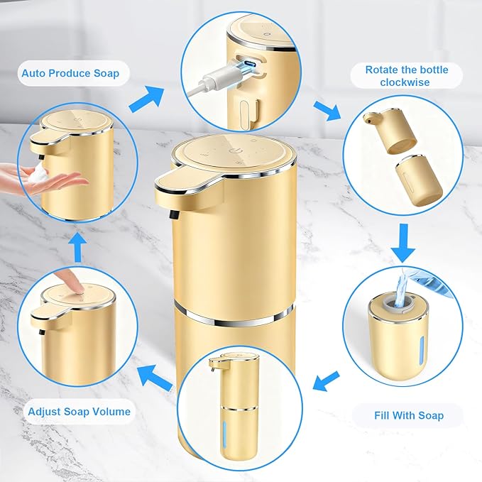 Automatic Liquid Soap Dispenser Bathroom Kitchen Dish Liquid Body Shampoo Shower Gel Hand Free Liquid Wall Mount Touchless Soap Dispenser 380ml Auto Liquid Dispenser Sylfu