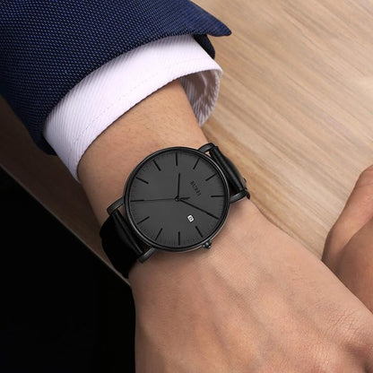 BUREI Men Wrist Watches Fashion Minimalist Analog Quartz Waterproof Watches for Men