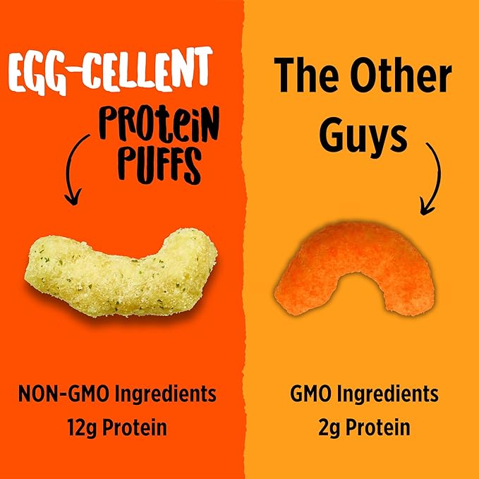 Todd's Better Snacks Egg-Cellent Protein Puffs, Variety Pack – 12g Protein, Gluten-Free, Paleo-Friendly, Baked, GLP-1 Compliant – Healthy Snack, Made with Egg Whites – 1.2 Oz (Pack of 10)
