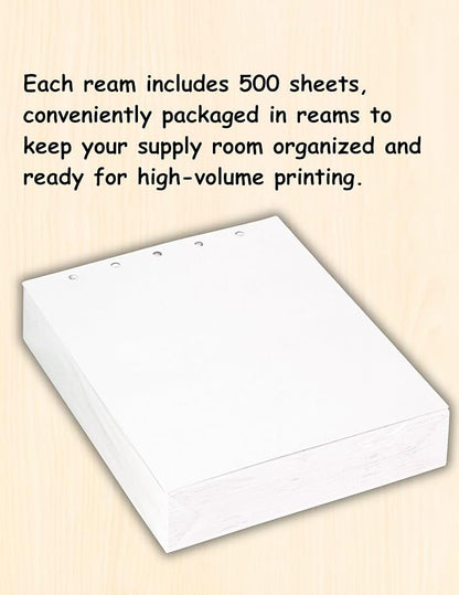Limited Papers(TM) Writing and Copy Paper, Variation of Colors 8.5" x 11", 5 Hole Top-Punched, 20 Pound Text, 500 Sheets Per Ream. (5000, Green)