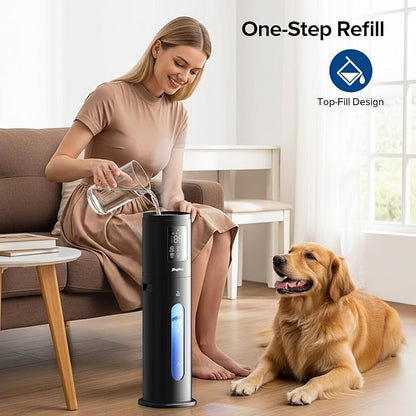 Humidifiers for Bedroom Large Room, 7L/1.85Gal Quiet Humidifiers with 350ML/H Large Mist Speed,Smart App & Remote Control, Cool Mist Humidifier for Baby & Home