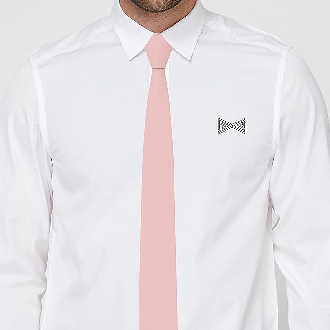Men's Oxford Matt Neckties Solid Color for Adults Tuxedo Classic Design, by Bow Tie Hosue