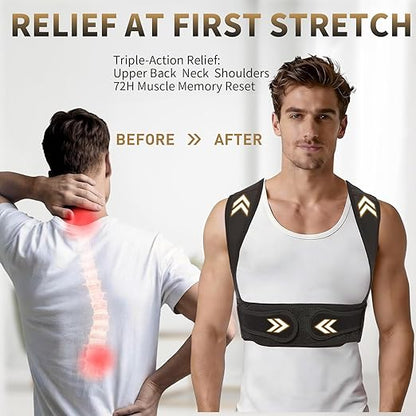 WNIEYO Posture Corrector for Women and Men Back Brace for Women Back Straightener for Effective Lower Back Pain Relief, Scoliosis, and Better Posture Support(XL)