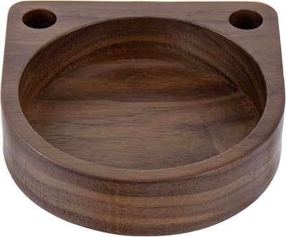 MyGift Dark Walnut Solid Wood Tabletop Guest Party Cup Holder Dispenser with Marker Pen Slots