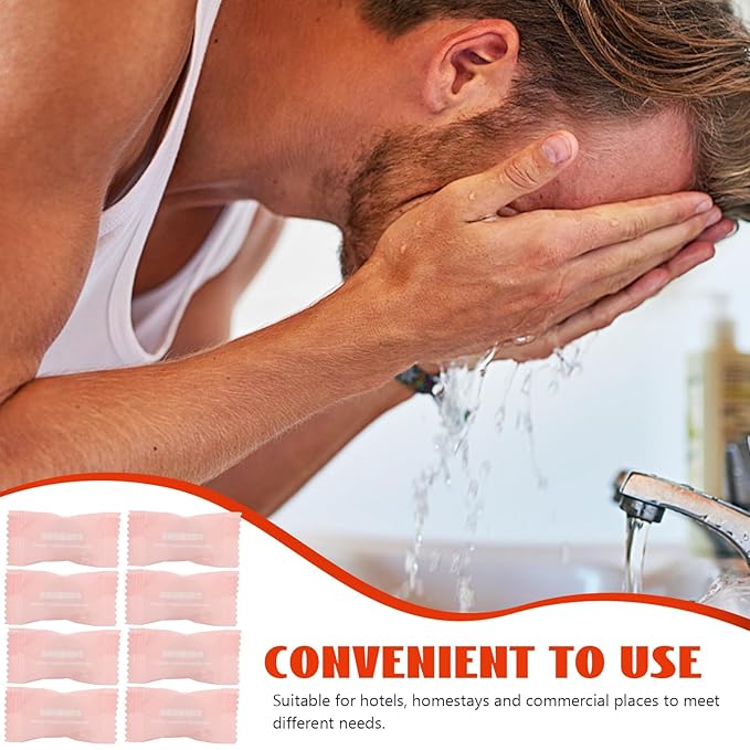 Disposable Compressed Face Towels Tablets 50pcs Portable Travel Facial Cleansing Wipes for Hiking Camping Hotel Use