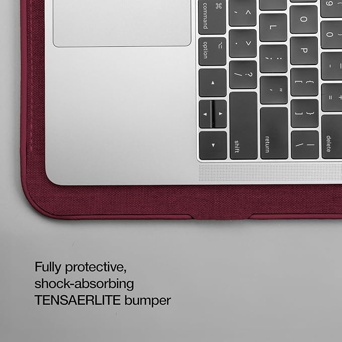 Incase ICON Sleeve with Woolenex - MacBook Pro 14 inch Case - 2024, 2023, 2022, 2021, M4, M3, M2, M1 - Fitted MacBook Case, Laptop Sleeve, Hard Cover, Durable, Lightweight - Cosmic Red