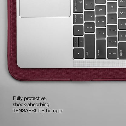 Incase ICON Sleeve with Woolenex - MacBook Pro 14 inch Case - 2024, 2023, 2022, 2021, M4, M3, M2, M1 - Fitted MacBook Case, Laptop Sleeve, Hard Cover, Durable, Lightweight - Cosmic Red