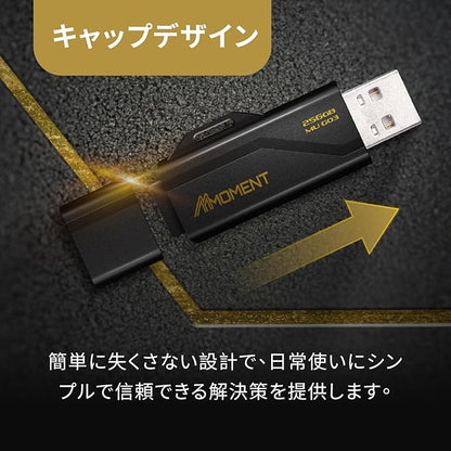 MMOMENT MU G03 256GB Flash Drive USB 3.2 (USB 3.1/ USB3.0) USB Flash Drive, Read Speed up to 100MB/s Thumb Drive Memory Stick