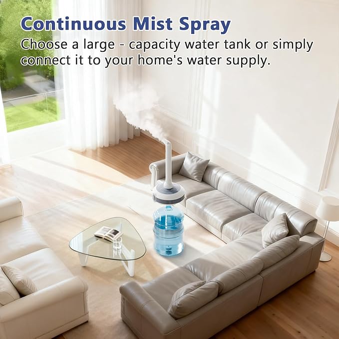 Humidifier Large Room 1000 sq.ft. AILINKE Whole house & Commercial Humidifier 800ml/h Mist Output, Tankless Ultrasonic Cool Mist Industrial Humidifiers for Home, Office, Plants, Greenhouse, Warehouse