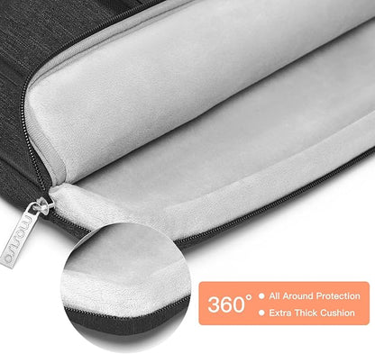 MOSISO 360 Protective Laptop Case 13.3 inch, 13-13.3 inch Laptop Sleeve Compatible with MacBook Air/Pro 13 / Pro 14, HP Dell ASUS Lenovo,Side Open Bag with 2 Raised&1 Flapover Pockets, Slate Gray