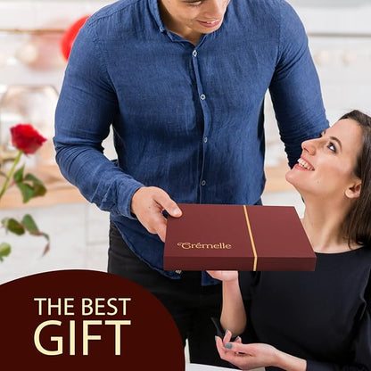 Cremelle Gourmet Cookies Gift Box, 12 Pieces of Food Gifts Cookies, Ideal Chocolate Candy Gift Box for Friends, Colleagues and Loved Ones, Perfect Fancy Cookie for Holidays and Celebrations