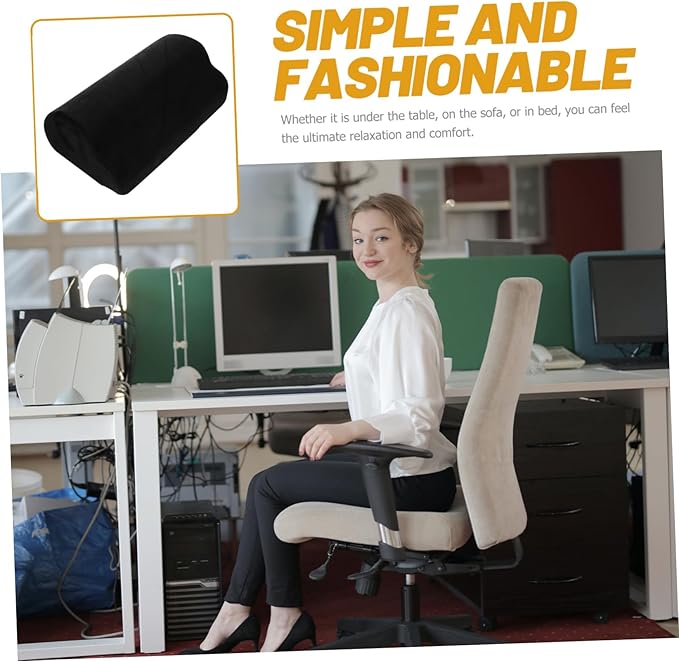 Under Desk Foot Pillow Cushion for Legs Office Sleeping Footrest Support Relaxation Pad Prevents Swelling Knee Multipurpose Use for Home Work Travel Material