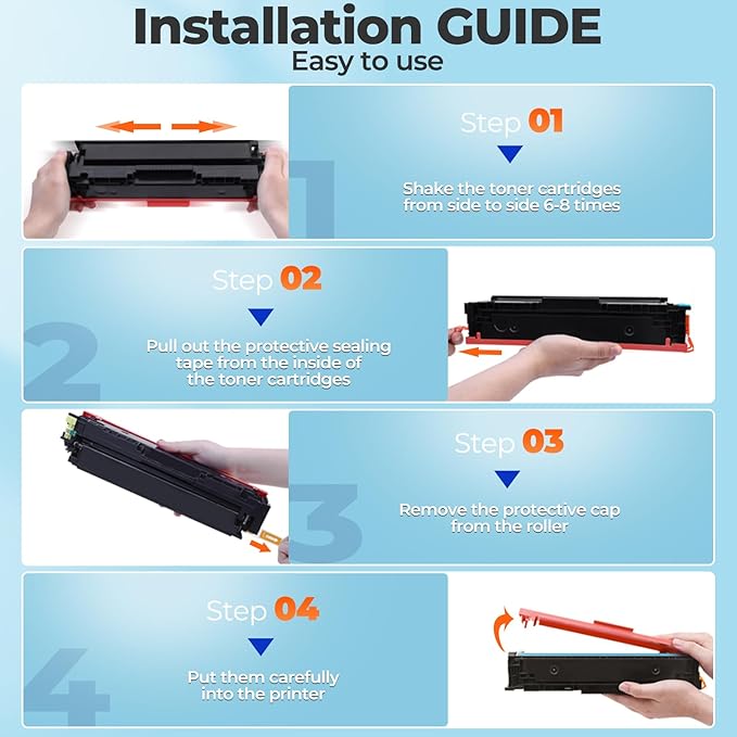 206A Toner Cartridges M283fdw for HP 206A 206X Toner Cartridges 4 Pack, Laser Jet M283cdw Toner Cartridge, HP206A HP206X 206 Toner for Color Laser Jet Pro MFP M255dw M283cdw M283fdn M282nw M255nw