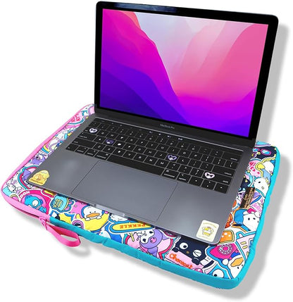 Sonix x Sanrio | Puffy Laptop Sleeve | 15-16 Inch, Quilted Pillow Puffer Laptop Carrying Case, Computer Sleeve | Hello Kitty & Friends Stickers