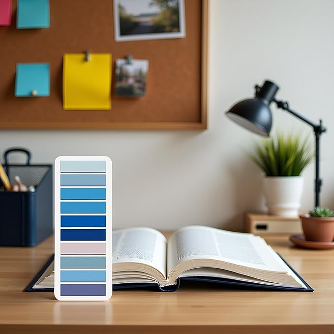 200 Pcs Sticky Index Tabs, Page Markers Notes Tabs Writable and Repositionable Book Flags Tabs Strip Index Tabs for Page Marking Classify File Self-Stick Notes (Blue)