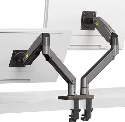 NB North Bayou Dual Monitor Desk Mount Stand Full Motion Swivel Computer Monitor Arm Fits 2 Screens up to 32'' with Load Capacity 6.6~26.4lbs for Each Monitor G75