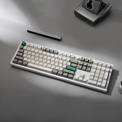Keychron Q6 Max QMK/VIA Bluetooth Wireless /2.4 GHz/USB-C Wired Custom Mechanical Keyboard, Full Size Programmable Knob RGB Backlit Hot-Swappable Gateron Red Switch for Mac Windows Linux - White