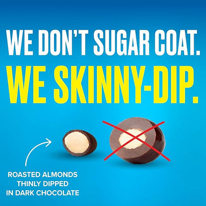 SkinnyDipped Snack Attack Minis Almond Variety Pack, Healthy Snack, Plant Protein, Gluten Free, 0.46 oz Mini Bags, Pack of 25