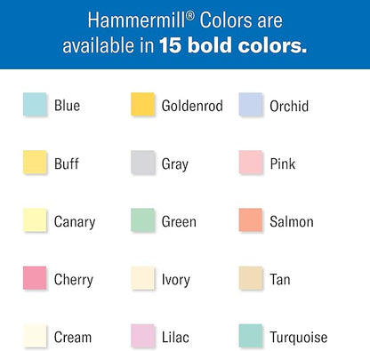 Hammermill Colored Paper, 20 lb Orchid Printer Paper, 11 x 17-1 Ream (500 Sheets) - Made in the USA, Pastel Paper, 103804R