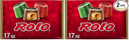 CHR ROLO Creamy Caramels Wrapped In Rich Chocolate Candy Laydown Bag 17 oz. (Pack of 2)