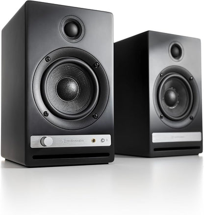 Audioengine HD4 24 Bit Bluetooth Bookshelf Speakers - TVs, Desktops, Stereos, Music, Movies and Gaming - Bluetooth aptX Adaptive 5.3